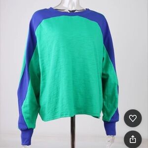 Keshely Oversized Long Sleeve T-shirt, Size Small For Women